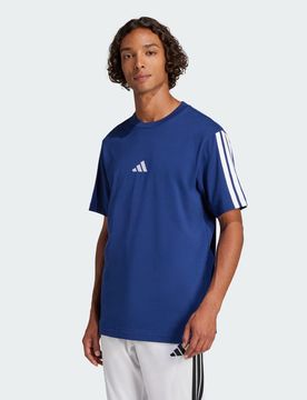 T-shirt Essentials 3-Stripes Single Jersey XS Dark Blue / White