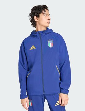 Giacca a vento Tiro Travel Full Zip Italia S Victory Blue