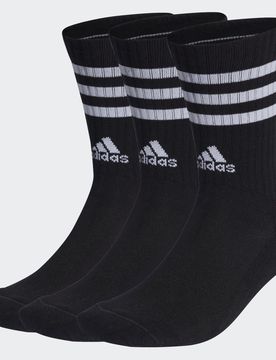 Calze 3-Stripes Cushioned (3 paia) 19-21 Black / White
