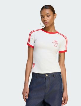 T-SHIRT X COCA-COLA 3 STRISCE S Core White