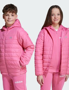 Giacca Essentials Imbottita Leggera Bambini Pink Fusion / Reflective Silver