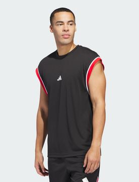 Canotta da basket All-World Sleeveless 2XL Black / Red