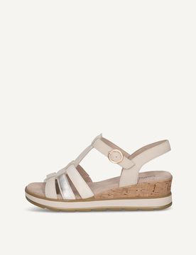 CAPRICE Heeled sandal, , made of Leather without heel, Size 42