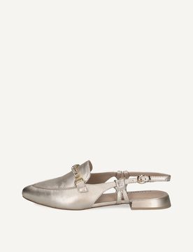 CAPRICE sling pumps, , made of Leather with Block heel, Size 40