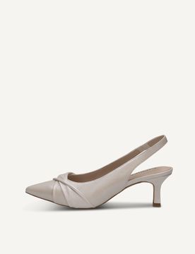 CAPRICE sling pumps, , made of Leather with Queenie, Size 40