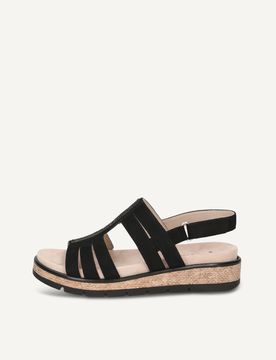 CAPRICE Sandal, , made of Leather and textile without heel, Size 41