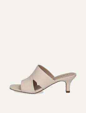 CAPRICE Mule, , made of Leather with Trapeze heel, Size 41