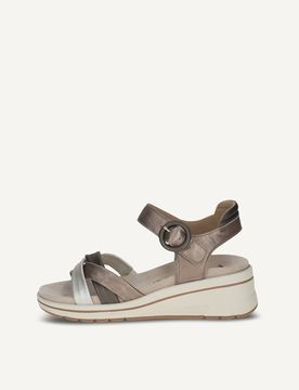 CAPRICE Heeled sandal, , made of Leather with Wedge heel, Size 39