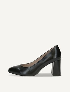 CAPRICE Pumps, , made of Leather with Trapeze heel, Size 40