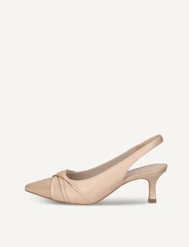 CAPRICE sling pumps, , made of Leather with Queenie, Size 37.5