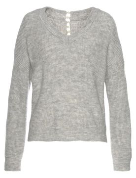LASCANA Jersey gris moteado
