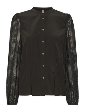 CULTURE Blusa 'Asmine' negro