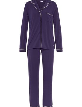 LASCANA Pijama crema / lila oscuro