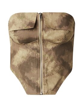 Misspap Top gris / caqui / oliva