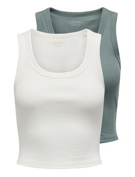 ONLY Top 'ONLEasy' caqui / blanco