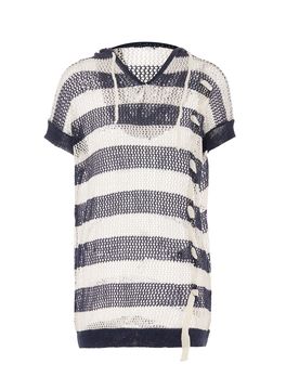 NALLY Jersey marino / blanco lana