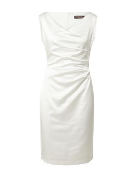 Vera Mont Vestido de tubo blanco