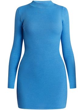 MYMO Vestido de punto azul cielo