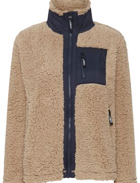 Oxmo Chaqueta polar beige / navy