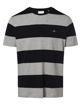 GANT Camiseta gris moteado / negro