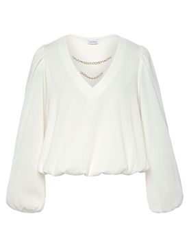 LASCANA Blusa crema / oro