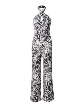 Warehouse Jumpsuit negro / blanco