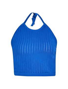 Ebeeza Top de punto azul cobalto