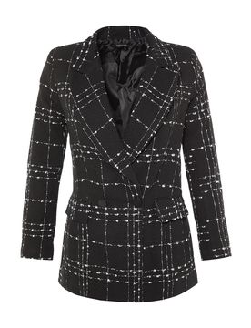 Trendyol Blazer negro / blanco