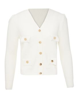 NALLY Cárdigan blanco