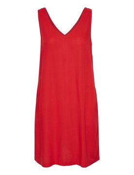 Cream Vestido 'Venta' rojo vivo