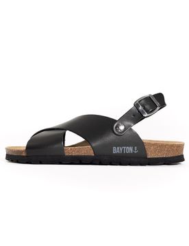 Bayton Sandalias 'Tweed' negro