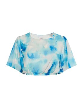IZIA Blusa azul / blanco