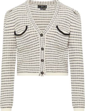 Faina Cárdigan negro / offwhite