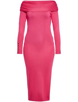 NAEMI Vestido de punto magenta