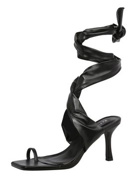 Warehouse Sandalias de dedo negro
