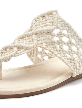 LASCANA Sandalias de dedo beige