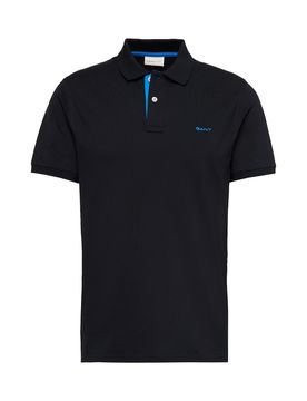 GANT Camiseta azul real / negro