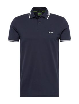 BOSS Camiseta 'Paul' navy / blanco