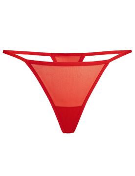 TEYLI Tanga 'Paski' rojo fuego