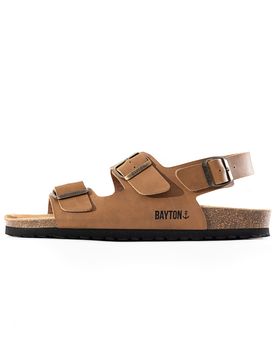 Bayton Sandalias camelo / negro