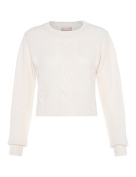 Jalene Jersey blanco lana