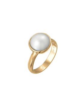 Nenalina Anillo oro / blanco perla