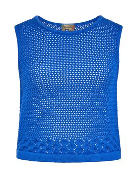 Ebeeza Top de punto azul cobalto