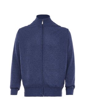 Baradello Cárdigan azul moteado