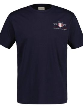 GANT Camiseta navy / gris / rojo