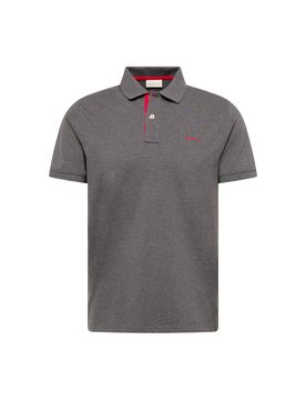 GANT Camiseta gris oscuro / rojo