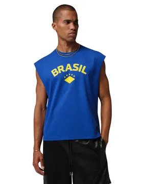 Ärmelloses T-Shirt Brasilien Coupe du monde 2026 - Bleu - male - Size: 2XL