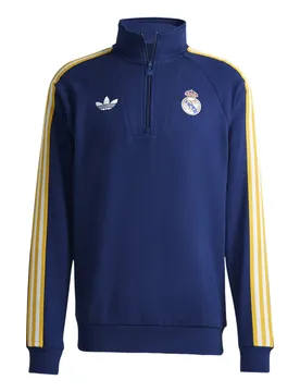 Real Madrid Zip-Sweatshirt Originals 2025/26 - Bleu - male - Size: M
