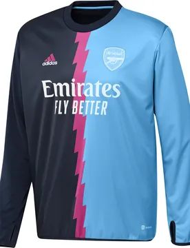 Prematch-Trikot mit langen Ärmeln Arsenal Warm 2022/23 - Bleu - male - Size: XS