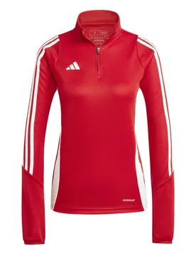 Sweatshirt 1/4 Reißverschluss Frau Tiro 24 - Rouge - female - Size: L